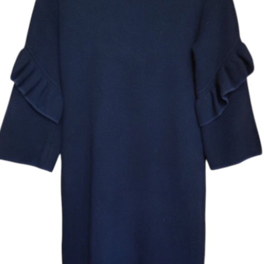 Black Tory Burch knit dress with wings, XS 2 stretch to Medium